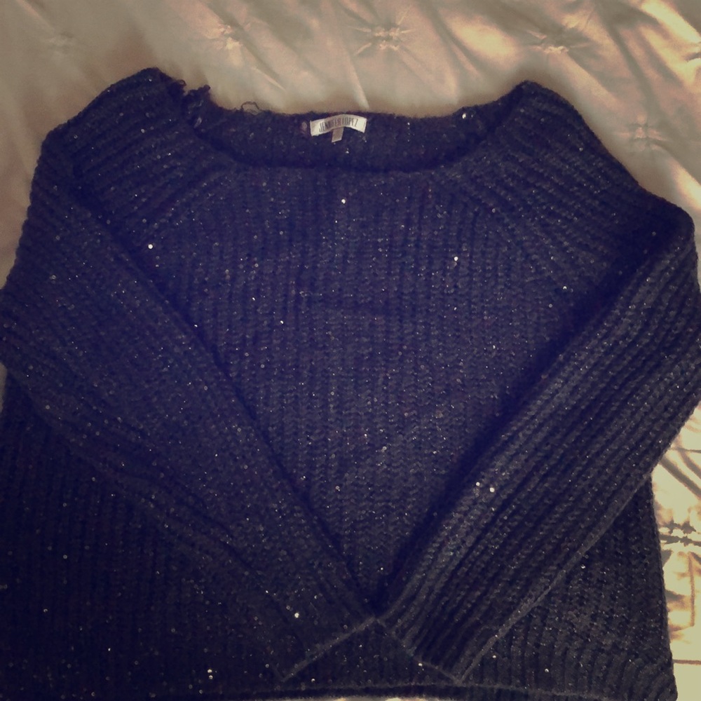 Jennifer Lopez sparkly sweater
